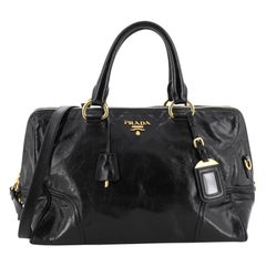 Prada Convertible Boston Bag Vitello Shine Medium