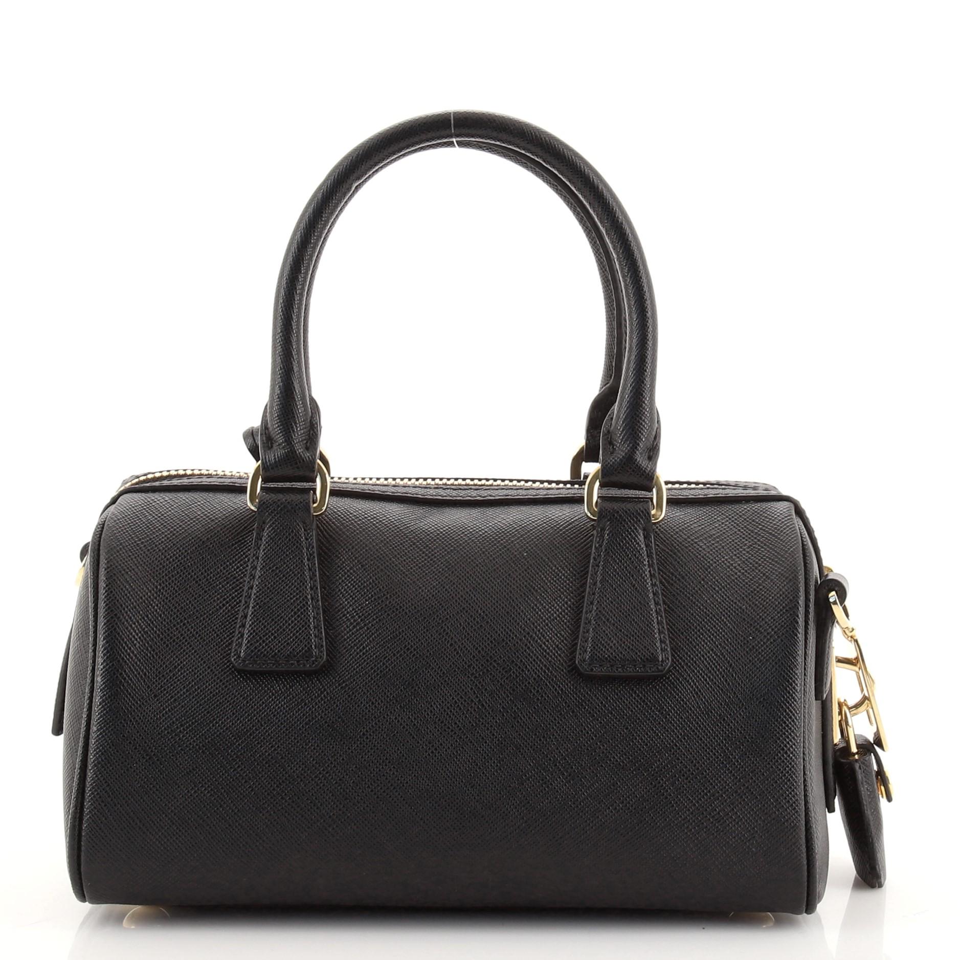 Prada Convertible Boston Bag with Utility Strap Saffiano Prada Convertible Boston Bag with Utility Strap Saffiano