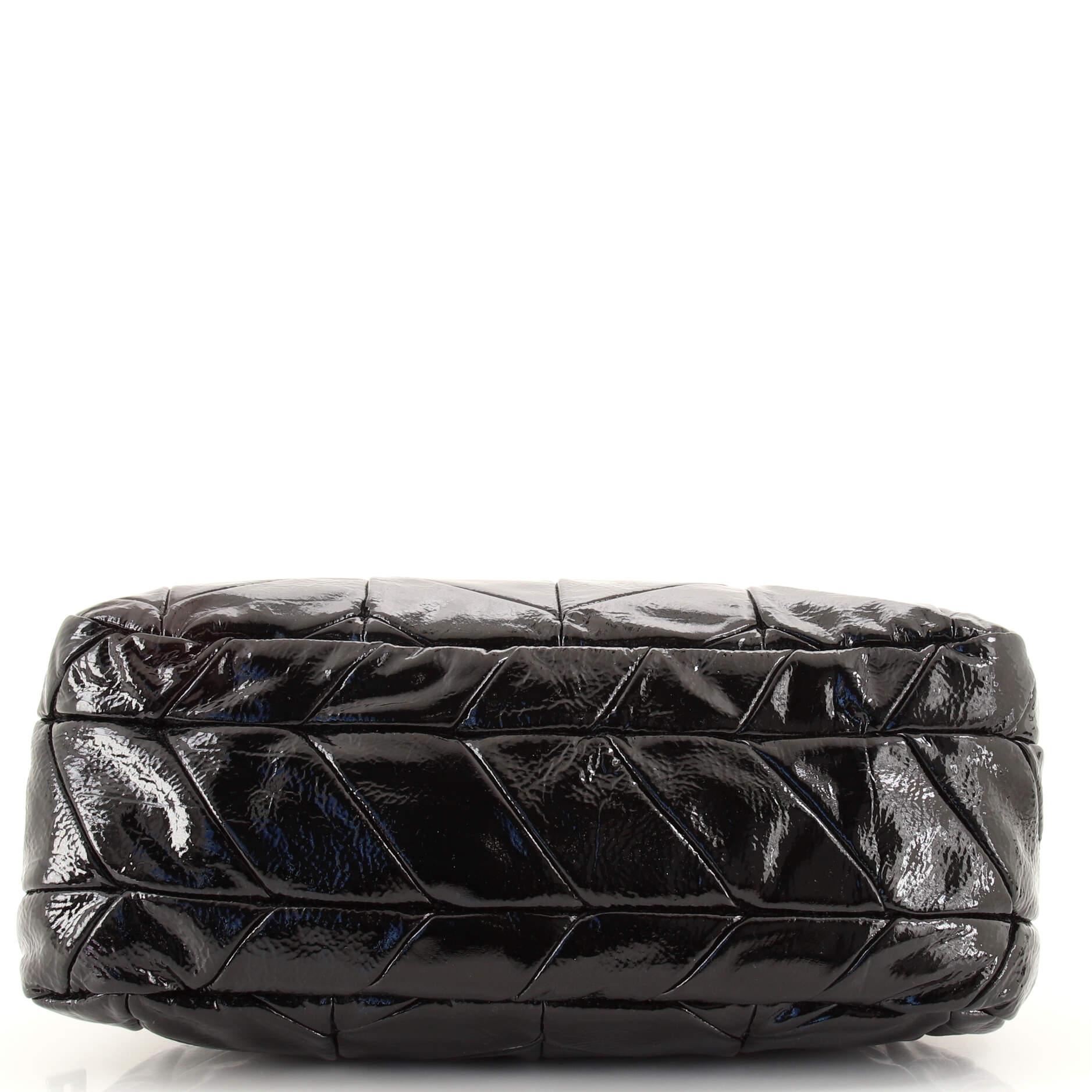 Women's or Men's Prada Convertible Bowler Bag Chevron Patent Medium