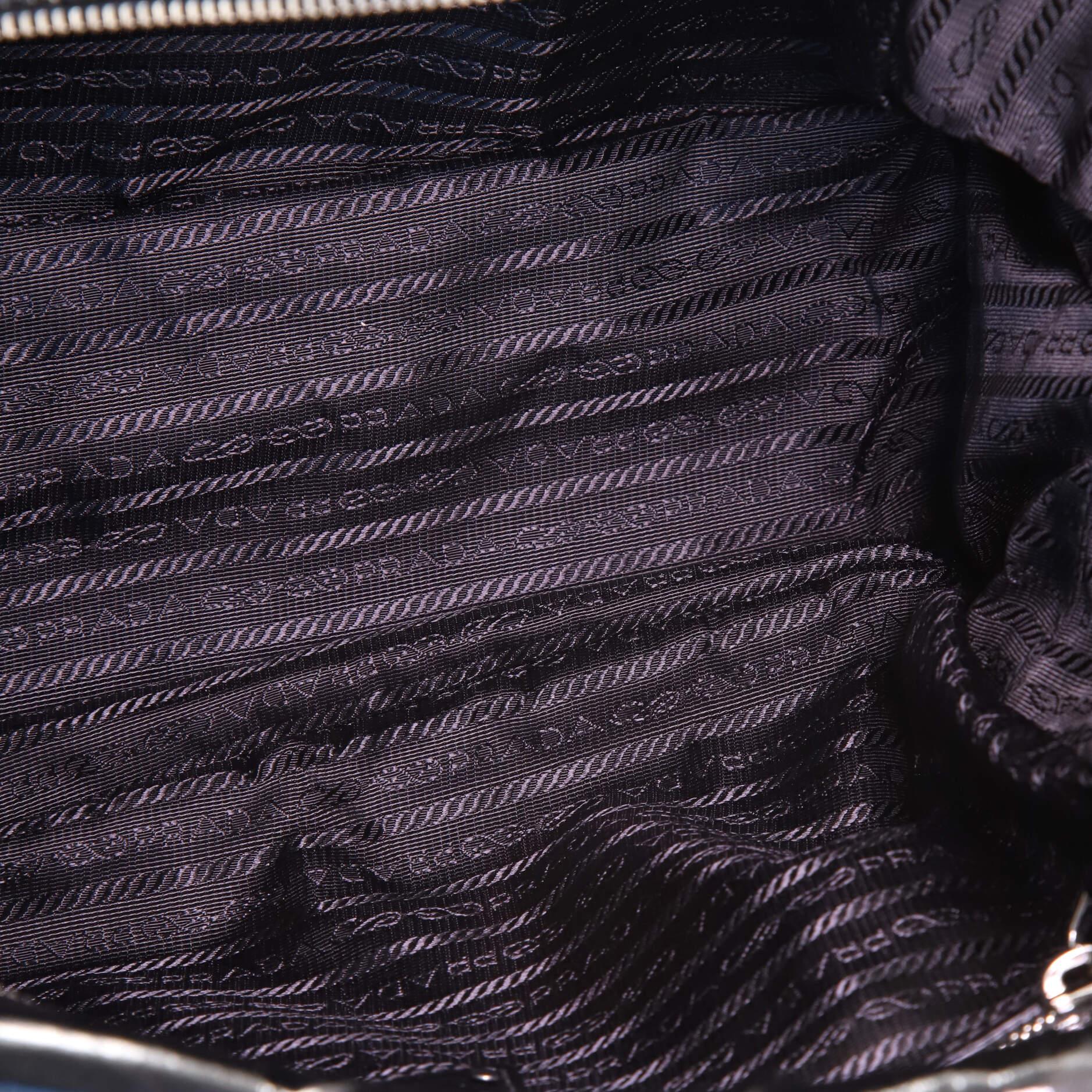 Prada Convertible Bowler Bag Chevron Patent Medium 1