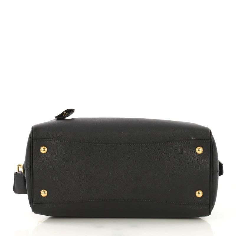 Prada Convertible Bowler Bag Saffiano Leather Medium In Good Condition In NY, NY