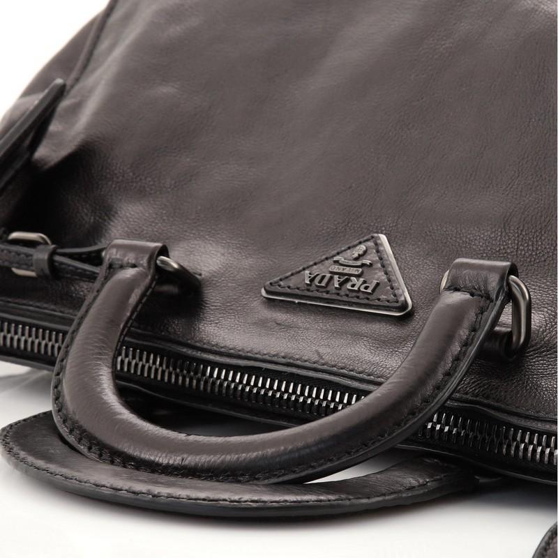 Black Prada Convertible Carryall Bag Leather Large