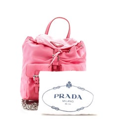 Prada Umwandelbarer Rucksack mit Kette Tessuto Mini