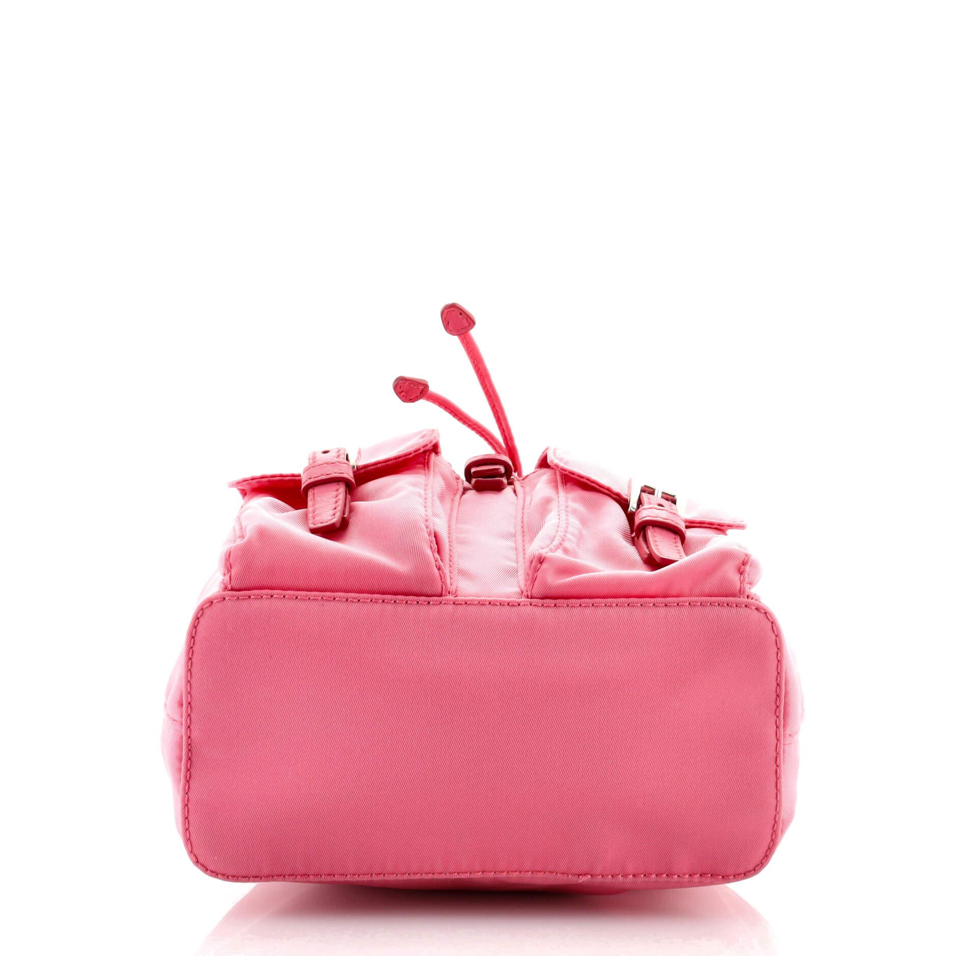 Women's or Men's Prada Convertible Chain Backpack Tessuto Mini