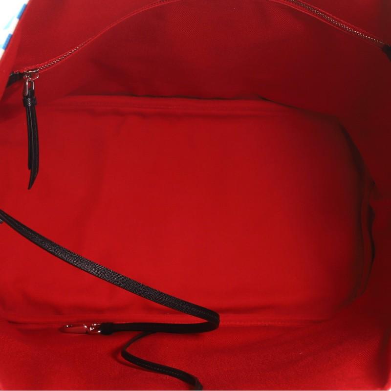 Prada Convertible Comic Tote Printed Canvas Medium 1