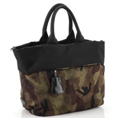 Prada Convertible Double Tote Bedrucktes Tessuto