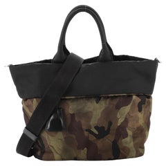 Prada Convertible Double Tote Bedrucktes Tessuto