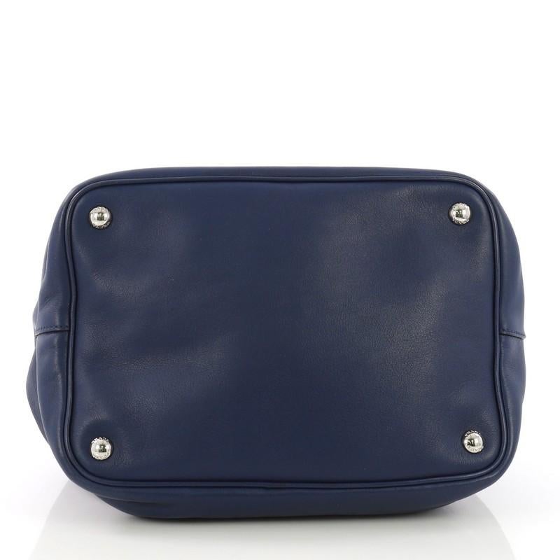 prada bucket bag leather