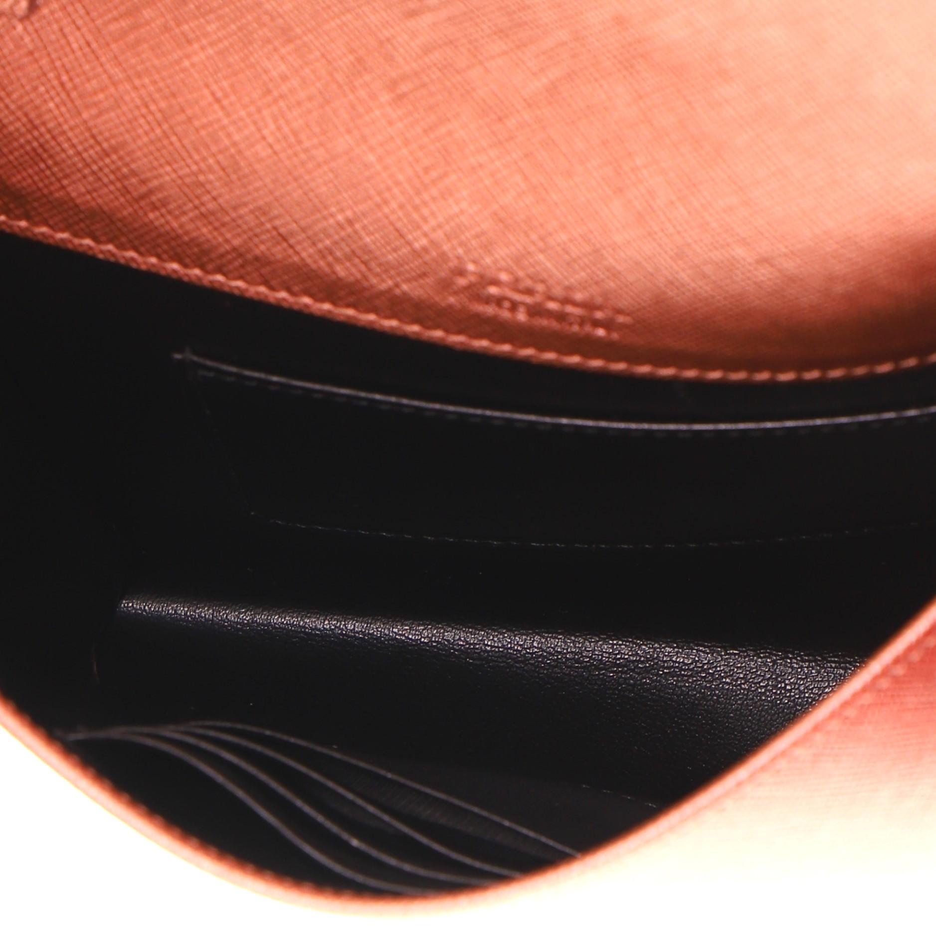 prada leather clutch