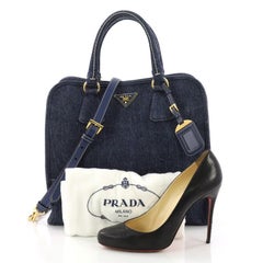 Prada Convertible Open Tote Denim Medium