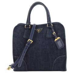 Prada Convertible Open Tote Denim Medium