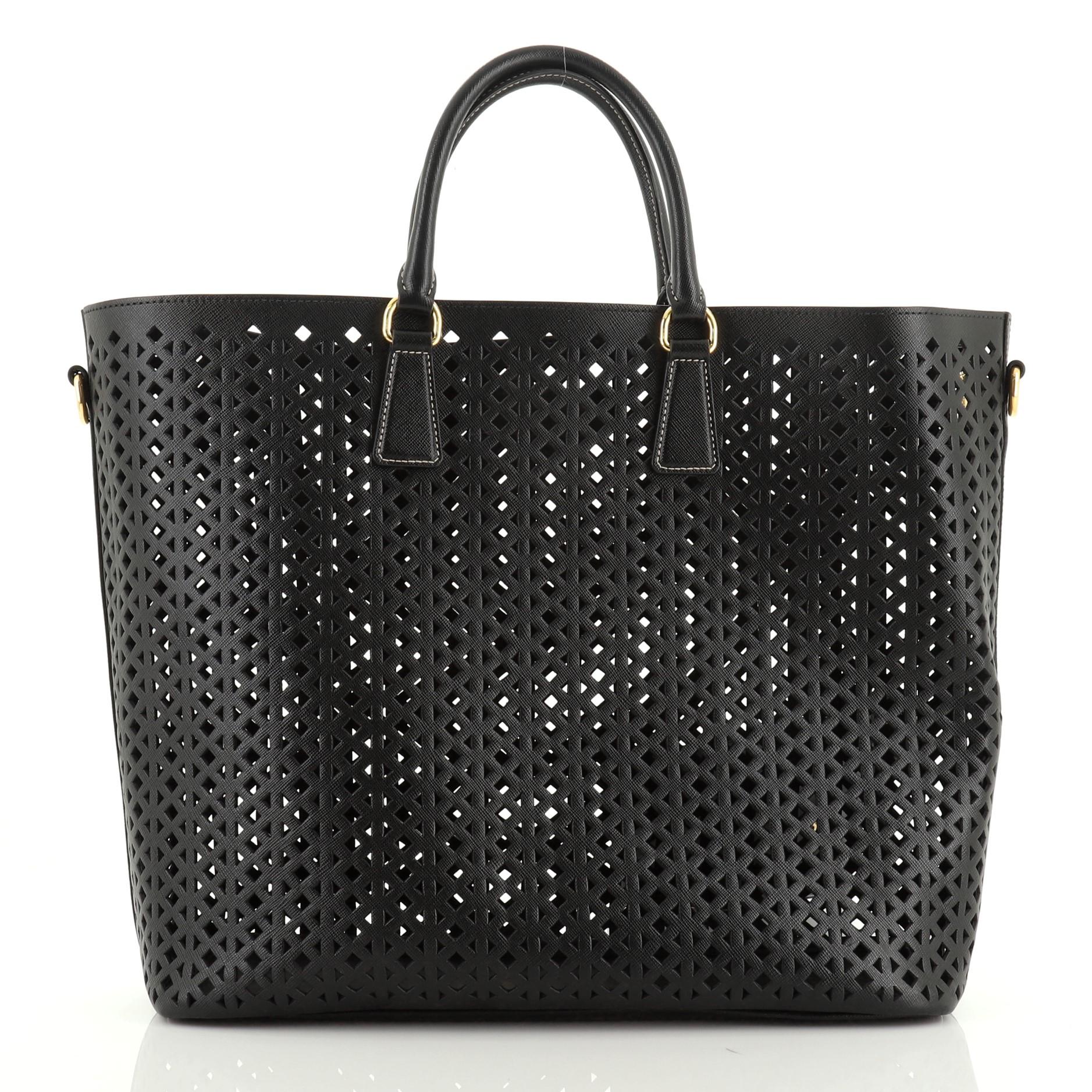 Prada perforated bag shop