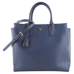 Prada Convertible Open Tote Saffiano Leather Medium