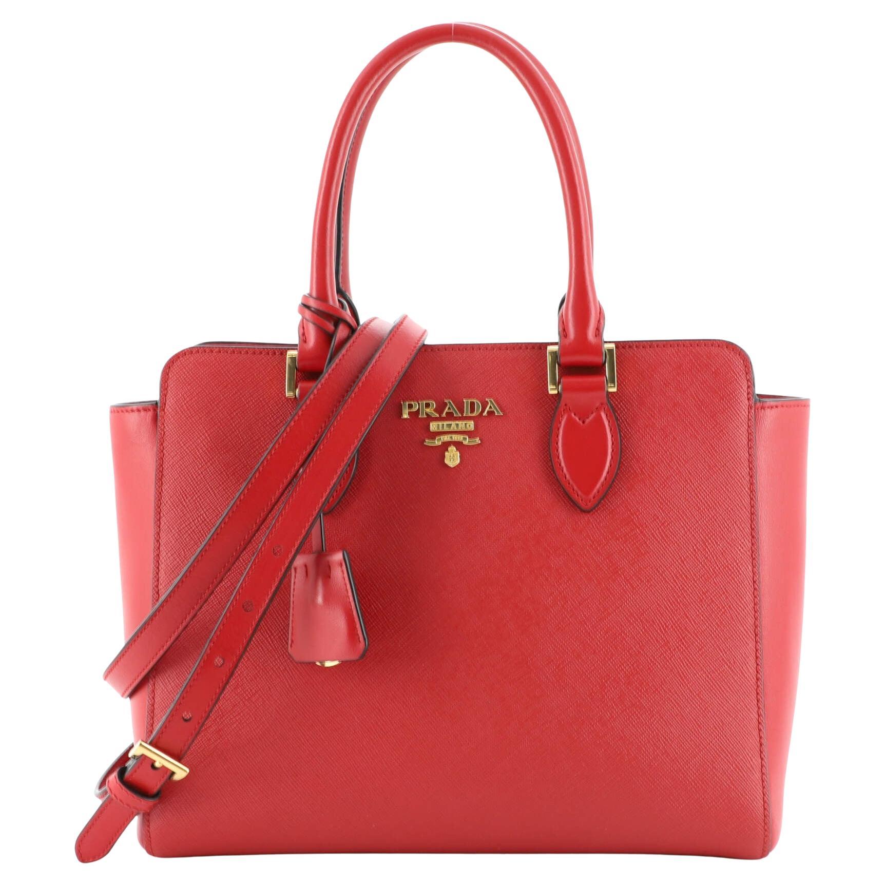 Prada Lux Open Tote Saffiano Leather Large For Sale at 1stDibs