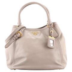 Prada Convertible Open Tote Soft Calf Medium