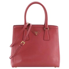 Prada Convertible Parabole Tote Saffiano Leather Small