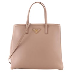 Prada Convertible Parabole Tote Saffiano Leather Small