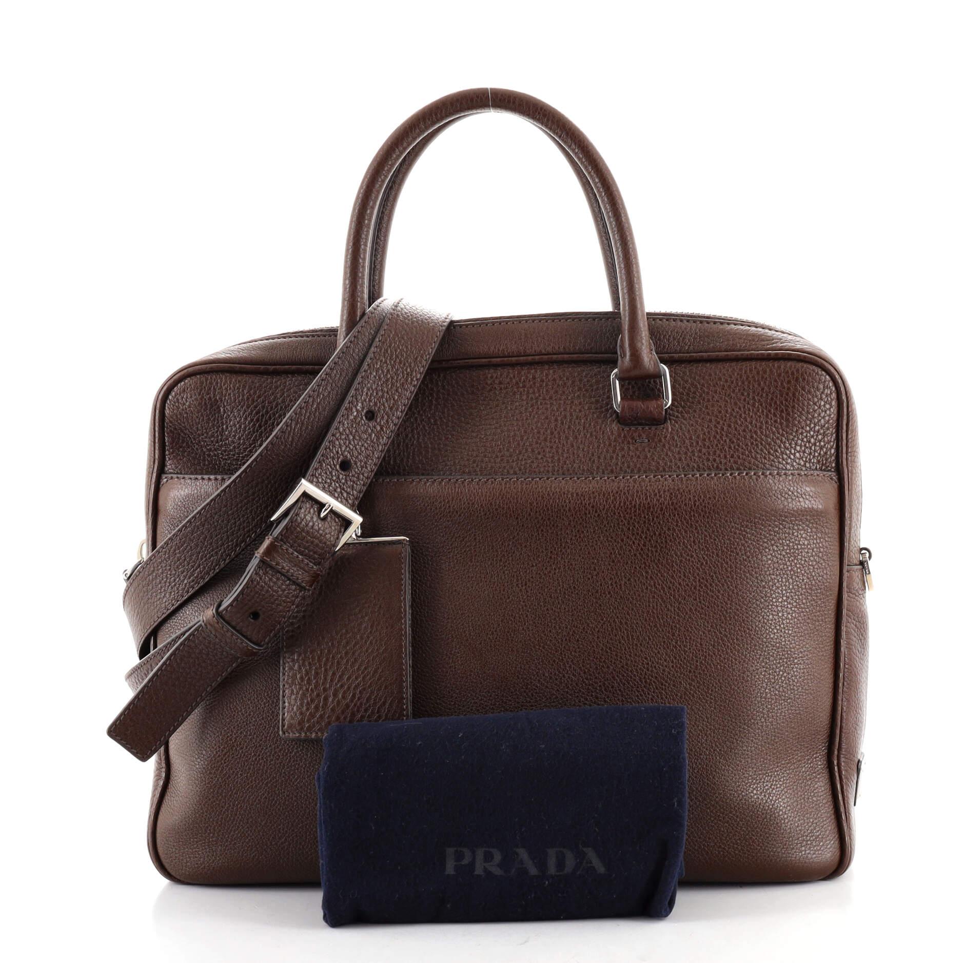 Prada briefcase sale on sale