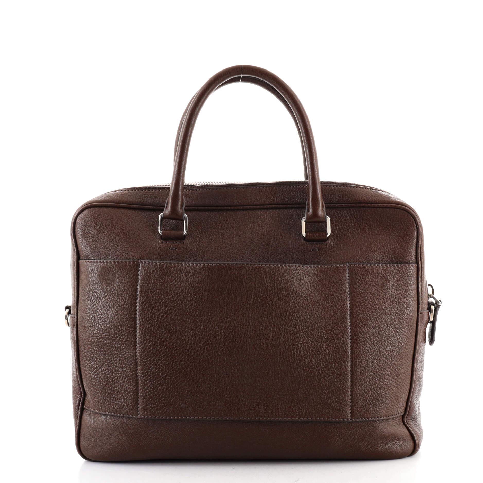 Prada Convertible Pocket Briefcase Vitello Daino Medium at 1stDibs