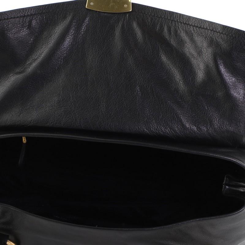 Prada Convertible Pushlock Flap Satchel Leather 1
