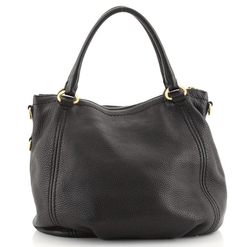 Prada Convertible Satchel Vitello Daino Medium In Good Condition In NY, NY
