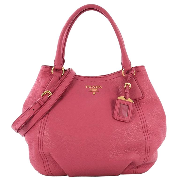 Prada Convertible Satchel Vitello Daino Medium at 1stDibs