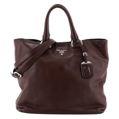 Prada Convertible Shopper Tote Soft Calfskin Large