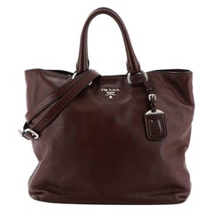 Prada Convertible Shopper Tote Soft Calfskin Large