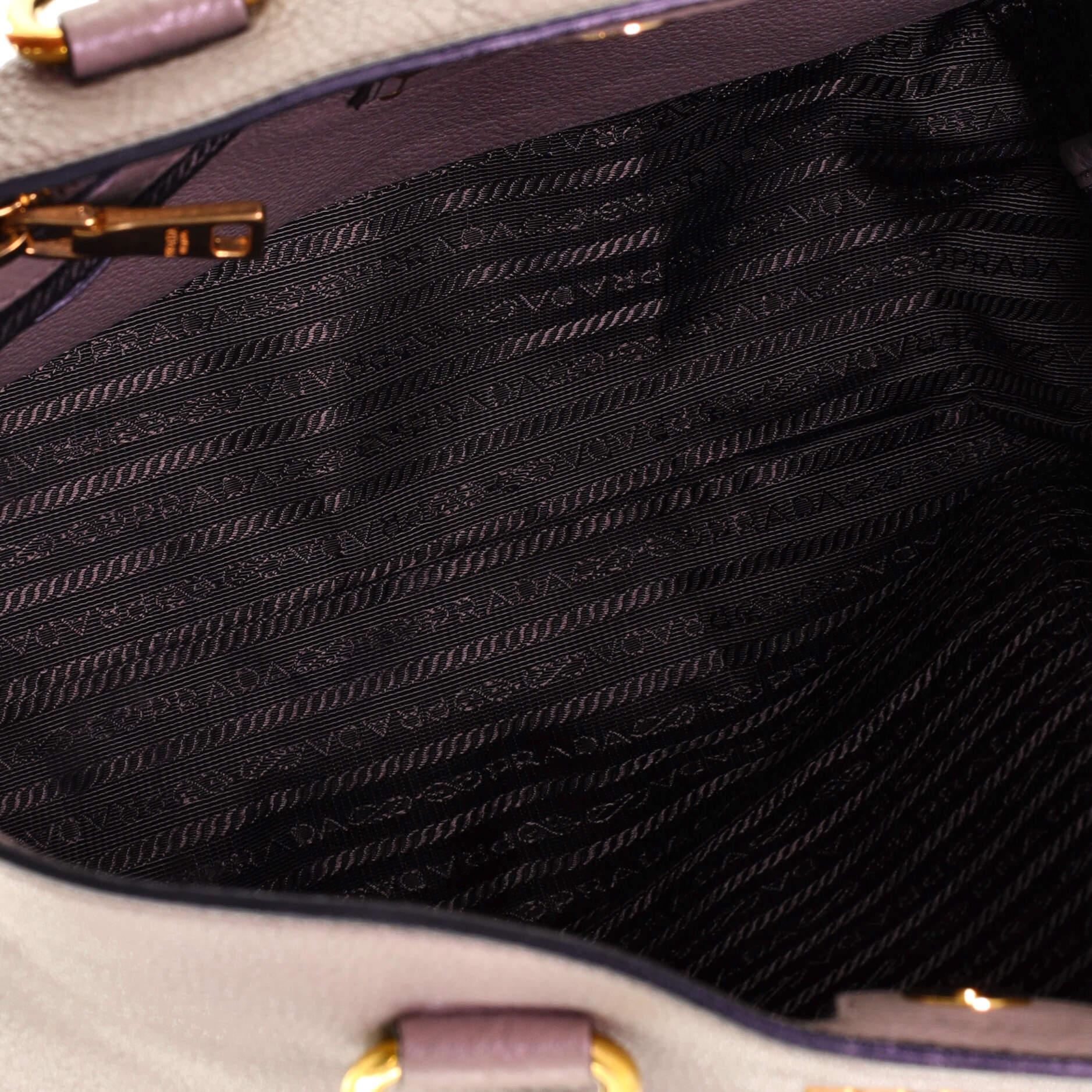 Prada Convertible Shopper Tote Vitello Daino Groß für Damen oder Herren