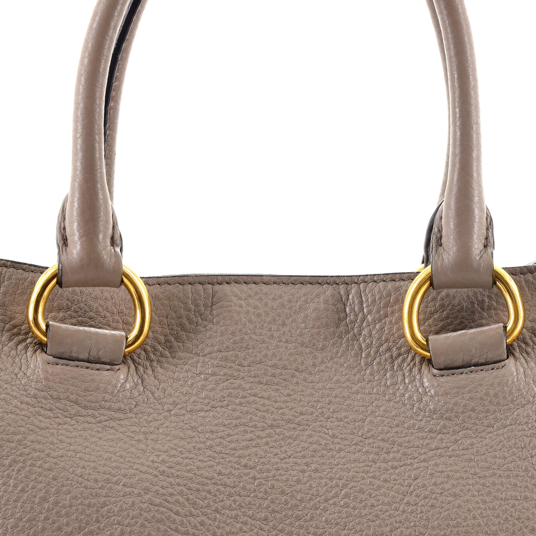Prada Convertible Shopper Tote Vitello Daino Groß 1