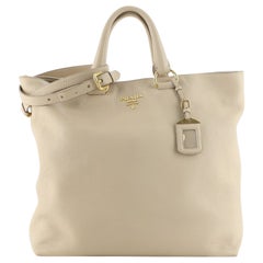 Prada Convertible Shopper Tote Vitello Daino Groß