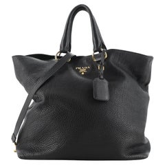 Umwandelbare Shopper Tote Vitello Daino Groß
