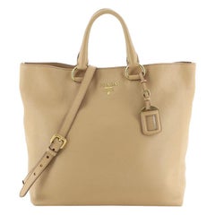 Prada Convertible Shopper Tote Vitello Daino Large