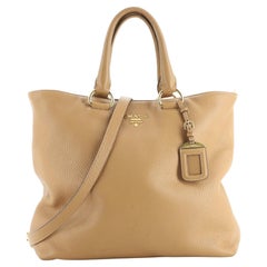 Prada Wandelbare Shopper Tote Vitello Daino Groß