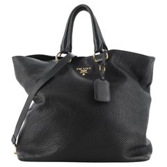 Prada Wandelbare Shopper Tote Vitello Daino Groß