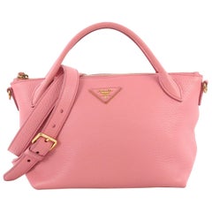 Prada Convertible Top Handle Satchel Vitello Daino Small