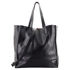 Prada Convertible Tote Soft Calf Tall