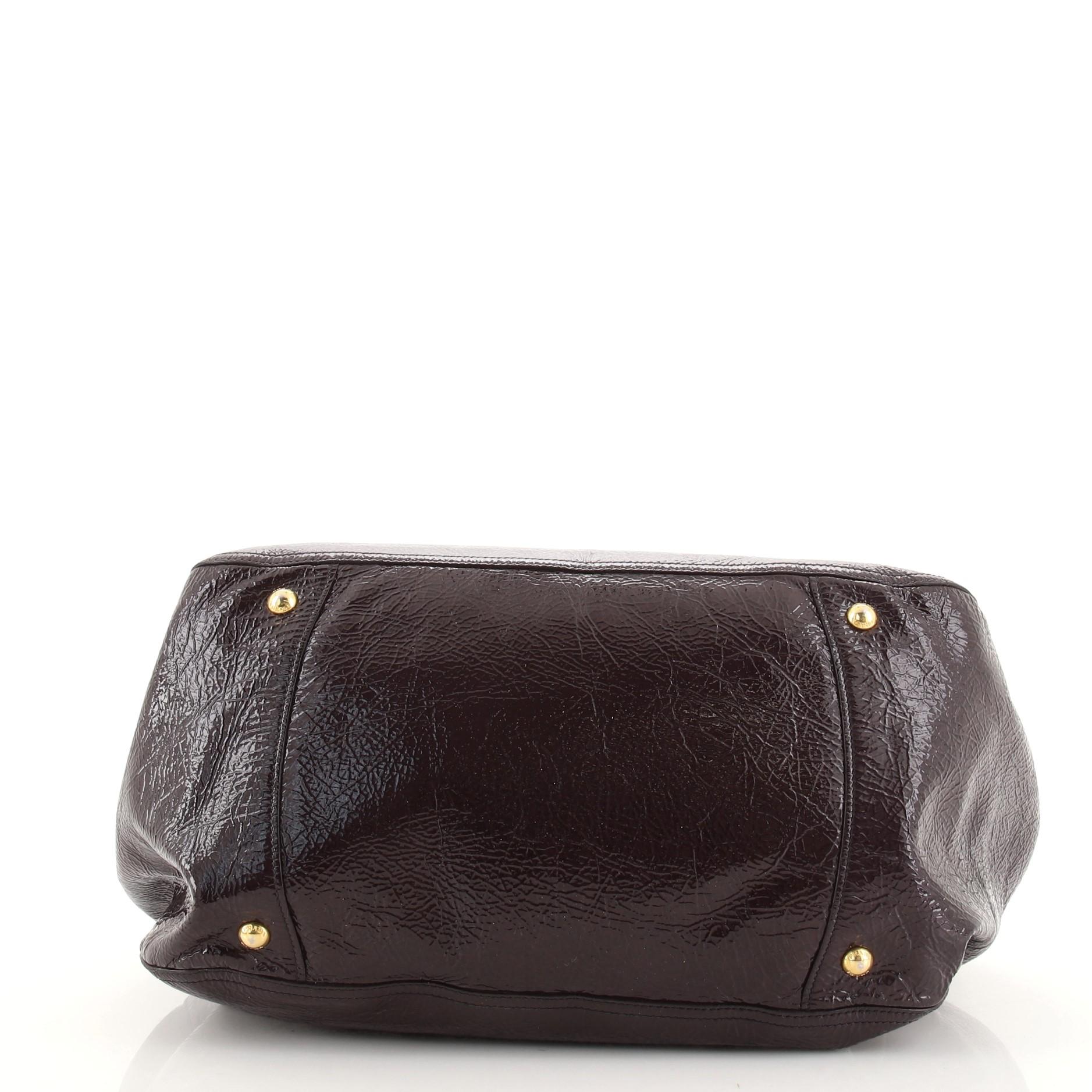 Prada Convertible Tote Vernice Naplak Groß für Damen oder Herren