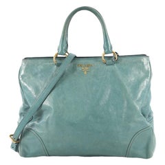 Prada Convertible Tote Vitello Shine Large