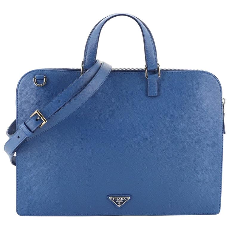 Prada Convertible Travel Briefcase Saffiano Leather