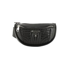 Prada Convertible Waist Bag Diagramme Quilted Leather Small