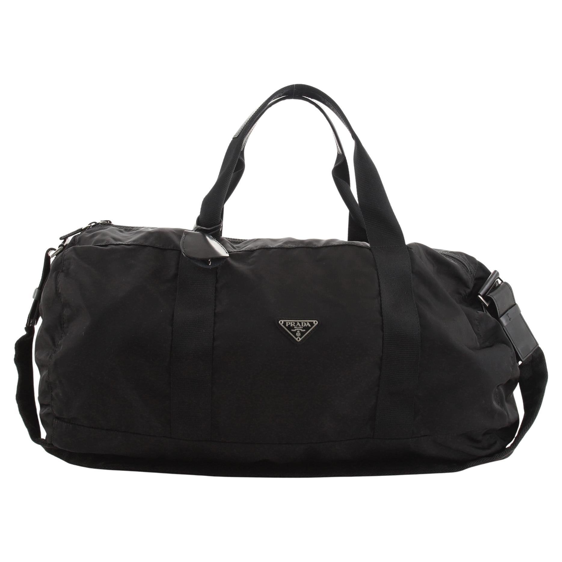 Prada Convertible Weekender Bag Tessuto Large at 1stDibs