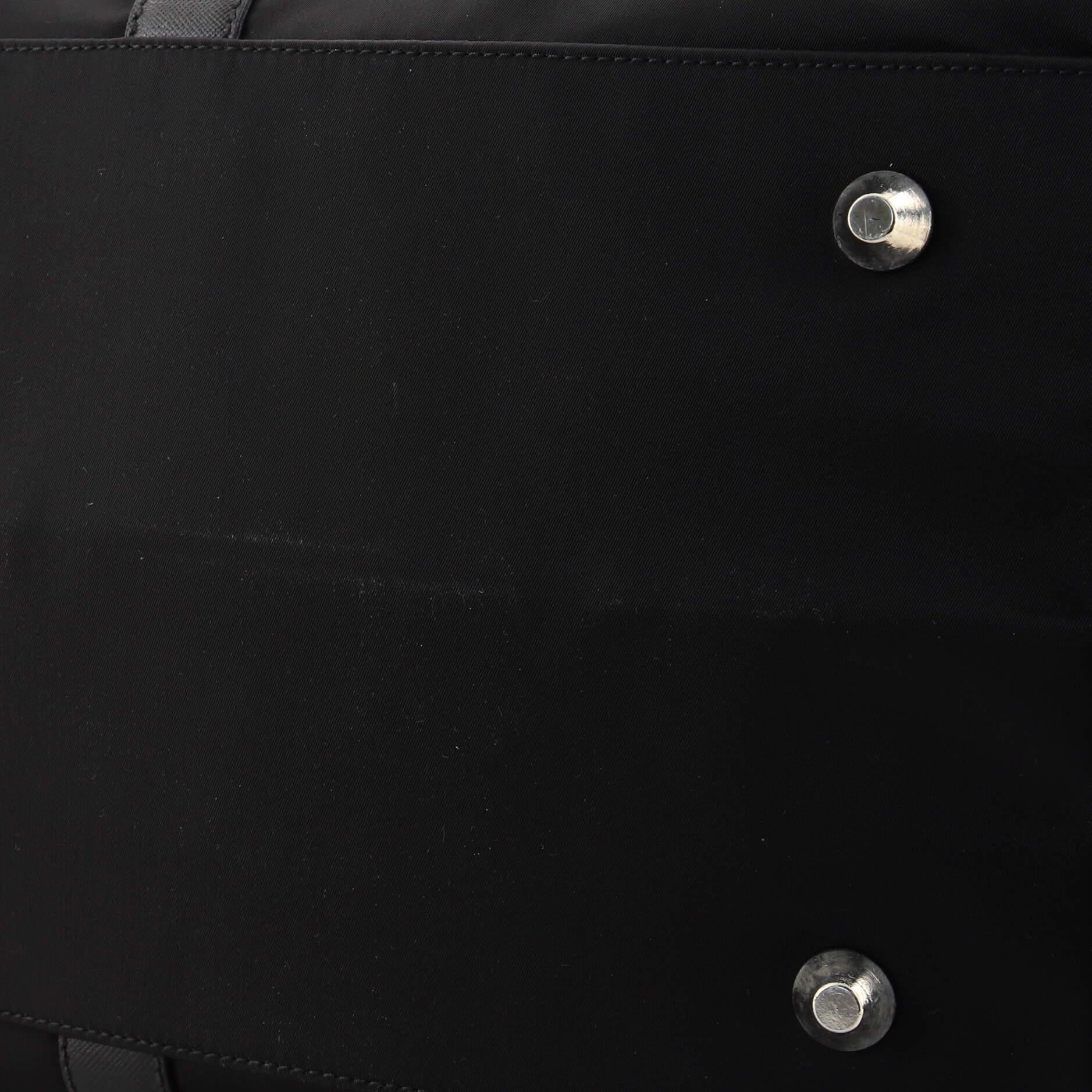 Prada Convertible Weekender Bag Tessuto with Saffiano Leather Large 1