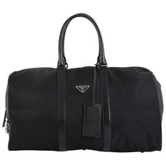 Prada Convertible Weekender Bag Tessuto with Saffiano Leather Large