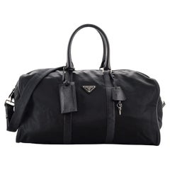 Prada Convertible Weekender Bag Tessuto with Saffiano Leather Large
