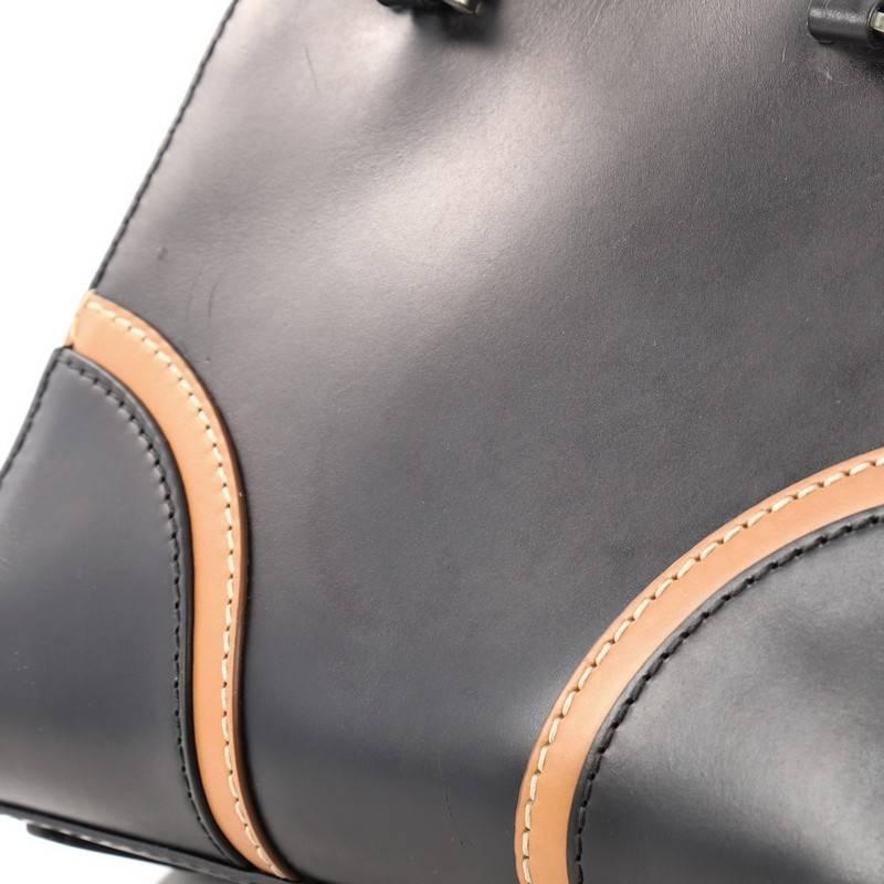 Prada Convertible Zip Around Satchel Vachetta Leather Medium 2