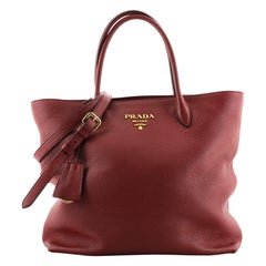 Prada Convertible Zip Tote Vitello Phenix Medium