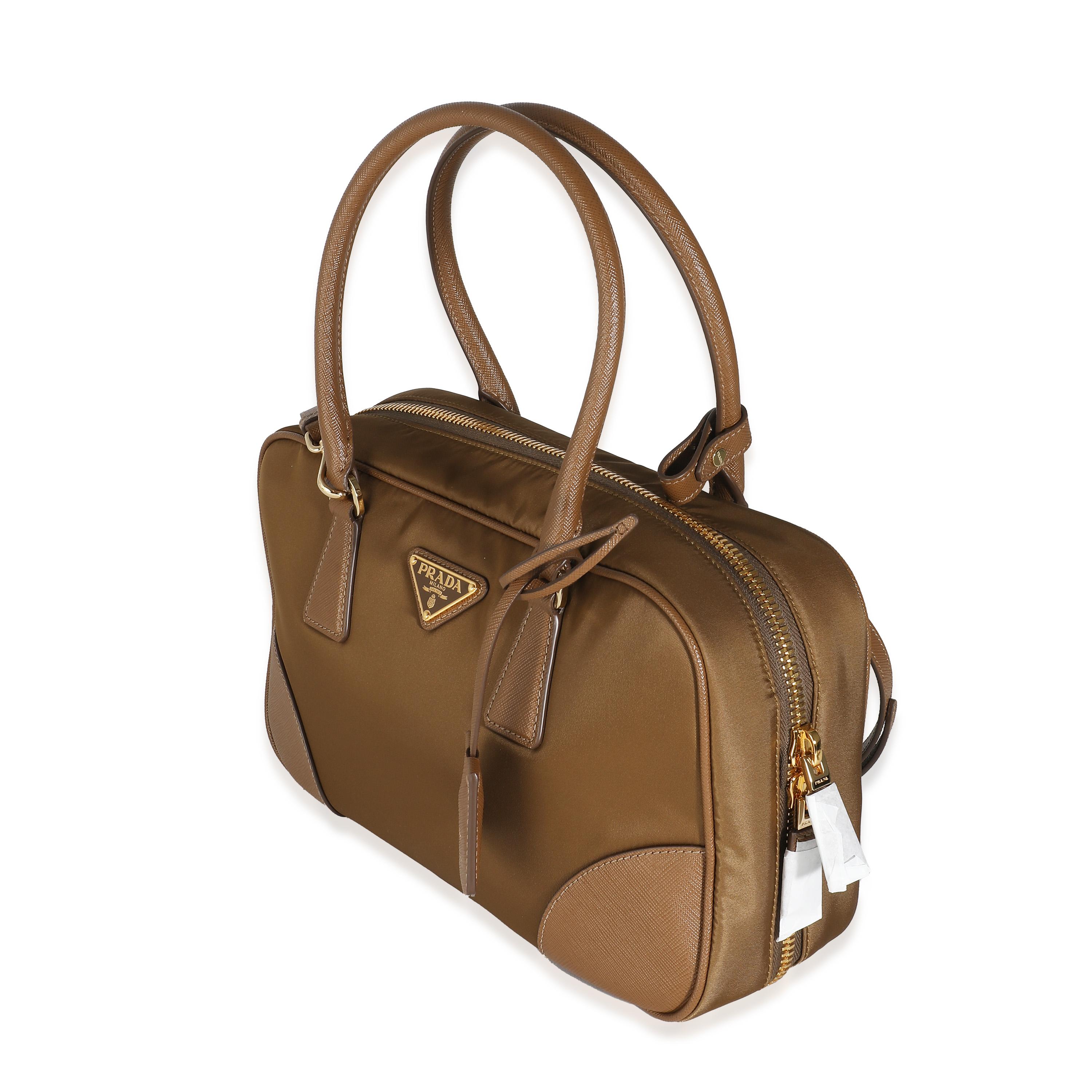 Women's or Men's Prada Cork Beige Re-Nylon Medium Re-Edition 1978 Top Handle