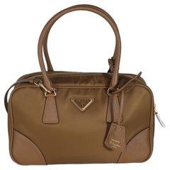 Prada Cork Beige Re-Nylon Medium Re-Edition 1978 Top Handle