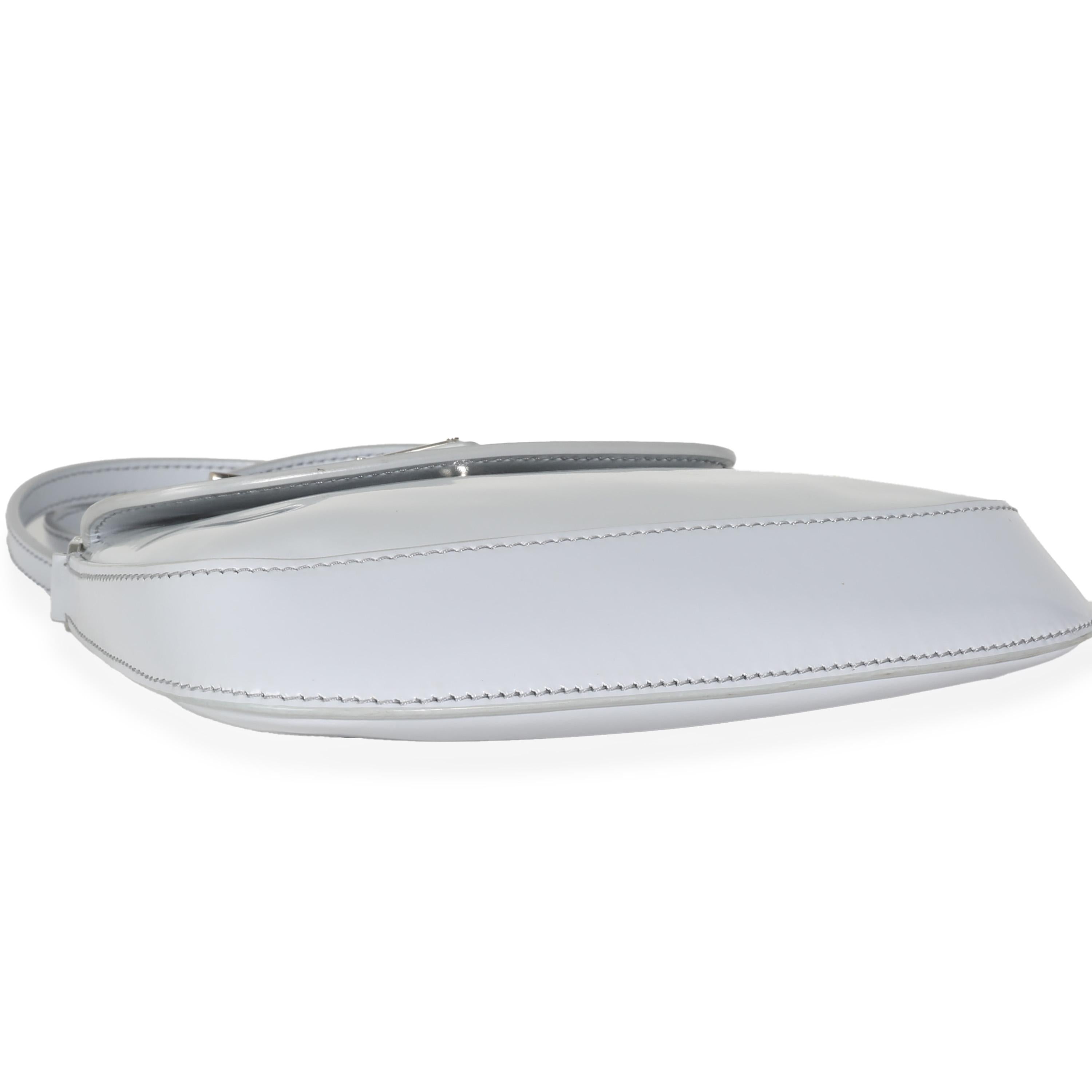 Women's or Men's Prada Cornflower Brushed Leather Mini Cleo For Sale